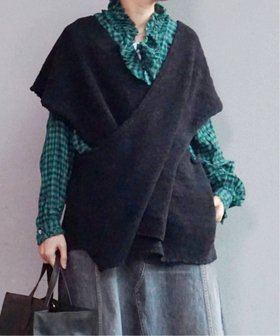 【ジャーナルスタンダード ラックス/journal standard luxe】のシャーリングチェック フリルブラウス 人気、トレンドファッション・服の通販 founy(ファニー) ファッション Fashion レディースファッション Fashion for Women トップス・カットソー Cut & Sew Tops シャツ・ブラウス・オフィスカジュアル Elegant Blouses & Button-Ups 2025年 2025 2025-2026秋冬・A/W Autumn/Winter 2025–26 AW25–26 なめらか Smooth, Silky Texture カシュクール Wrap Design カフス Cuff Design シャーリング Shirring, Ruched スリーブ Sleeve, Long Sleeve / Short Sleeve チェック Check, Plaid, Tartan フリル Frill, Ruffle ループ Loop, Loop Knit |ID:prp329100004794596