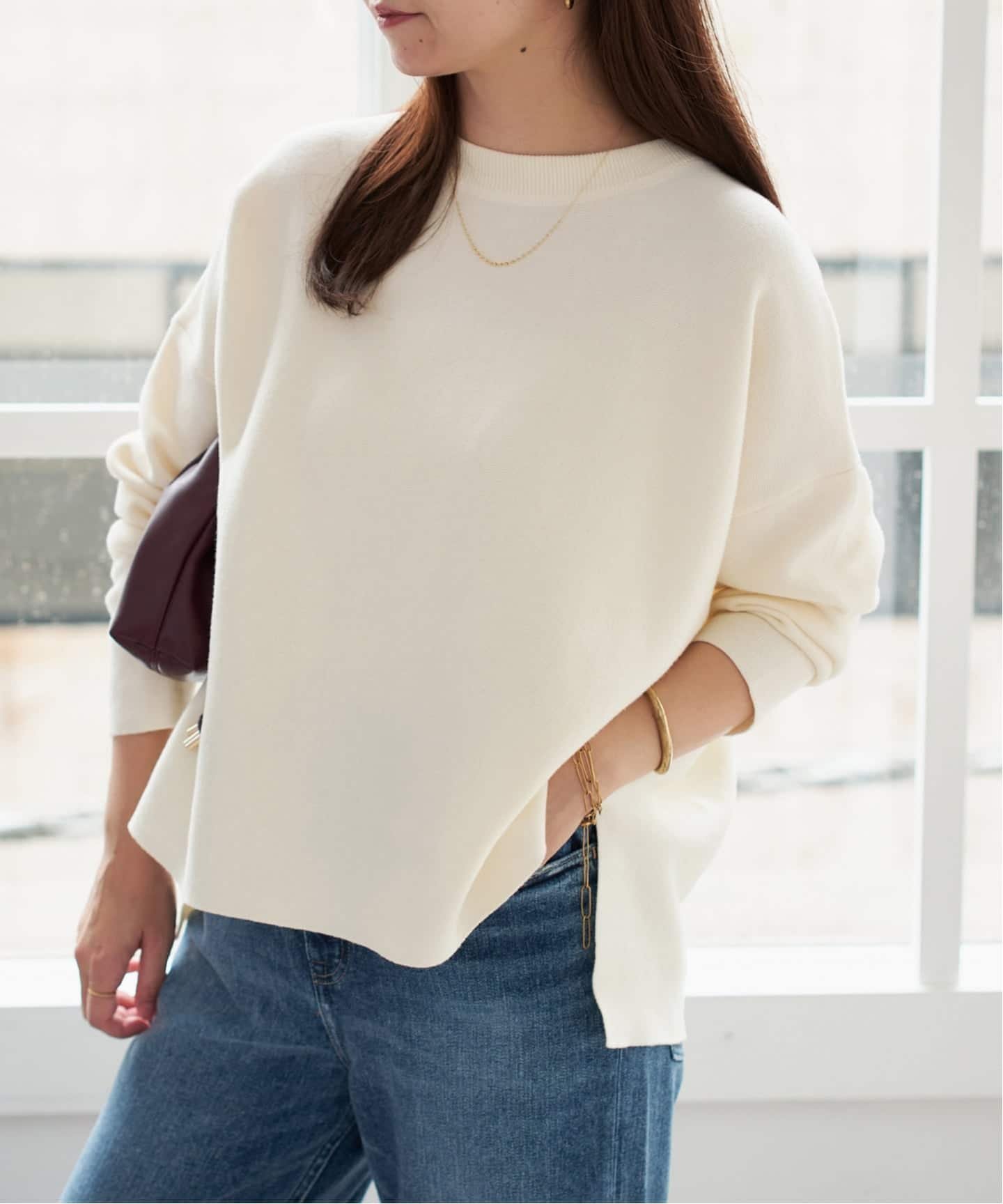 【スローブ イエナ/SLOBE IENA】の《セットアップ対応可/WEB限定/追加3 》コットンダブルフェイスプルオーバー インテリア・キッズ・メンズ・レディースファッション・服の通販 founy(ファニー) ファッション Fashion レディースファッション Fashion for Women トップス・カットソー Cut & Sew Tops カジュアルプルオーバー・ニットトップス Pullovers & Knit Tops / Casual Pullovers カットソー Cut and Sewn Top カーディガン Cardigan, Knitwear スウェット / スエット Sweatshirt, Sweatwear セットアップ Set-Up, Coordinated Outfit ダブル Double, Double-Breasted フェイス Face, Facial Design おすすめ Recommended / Our Picks 2025年 2025 2025-2026秋冬・A/W Autumn/Winter 2025–26 AW25–26 ナチュラル|ID: prp329100004794598 ipo3291000000034787717