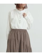 【サマンサモスモス/Samansa Mos2】の前立て刺繍フリルブラウス オフホワイト|ID: prp329100004794602 ipo3291000000034787735