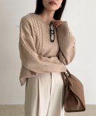 【フレディ&グロスター/FREDY&GLOSTER】のハート刺繍柄編みニットプルオーバー 人気、トレンドファッション・服の通販 founy(ファニー) ファッション Fashion レディースファッション Fashion for Women トップス・カットソー Cut & Sew Tops ニット Knit Tops & Sweaters カジュアルプルオーバー・ニットトップス Pullovers & Knit Tops / Casual Pullovers デニム Denim, Jeans Material トレンド Trend, Trending Now ワイド Wide, Wide Fit A/W・秋冬 Autumn/Winter おすすめ Recommended / Our Picks 2025年 2025 2025-2026秋冬・A/W Autumn/Winter 2025–26 AW25–26 thumbnail ベージュ|ID: prp329100004794615 ipo3291000000035029101