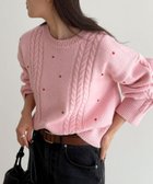 【フレディ&グロスター/FREDY&GLOSTER】のハート刺繍柄編みニットプルオーバー 人気、トレンドファッション・服の通販 founy(ファニー) ファッション Fashion レディースファッション Fashion for Women トップス・カットソー Cut & Sew Tops ニット Knit Tops & Sweaters カジュアルプルオーバー・ニットトップス Pullovers & Knit Tops / Casual Pullovers デニム Denim, Jeans Material トレンド Trend, Trending Now ワイド Wide, Wide Fit A/W・秋冬 Autumn/Winter おすすめ Recommended / Our Picks 2025年 2025 2025-2026秋冬・A/W Autumn/Winter 2025–26 AW25–26 thumbnail ピンク|ID: prp329100004794615 ipo3291000000035029102