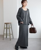 【ディスコート/Discoat】のセットニットワンピース《WEB限定カラーあり》 チャコールグレー|ID: prp329100004794616 ipo3291000000035162880