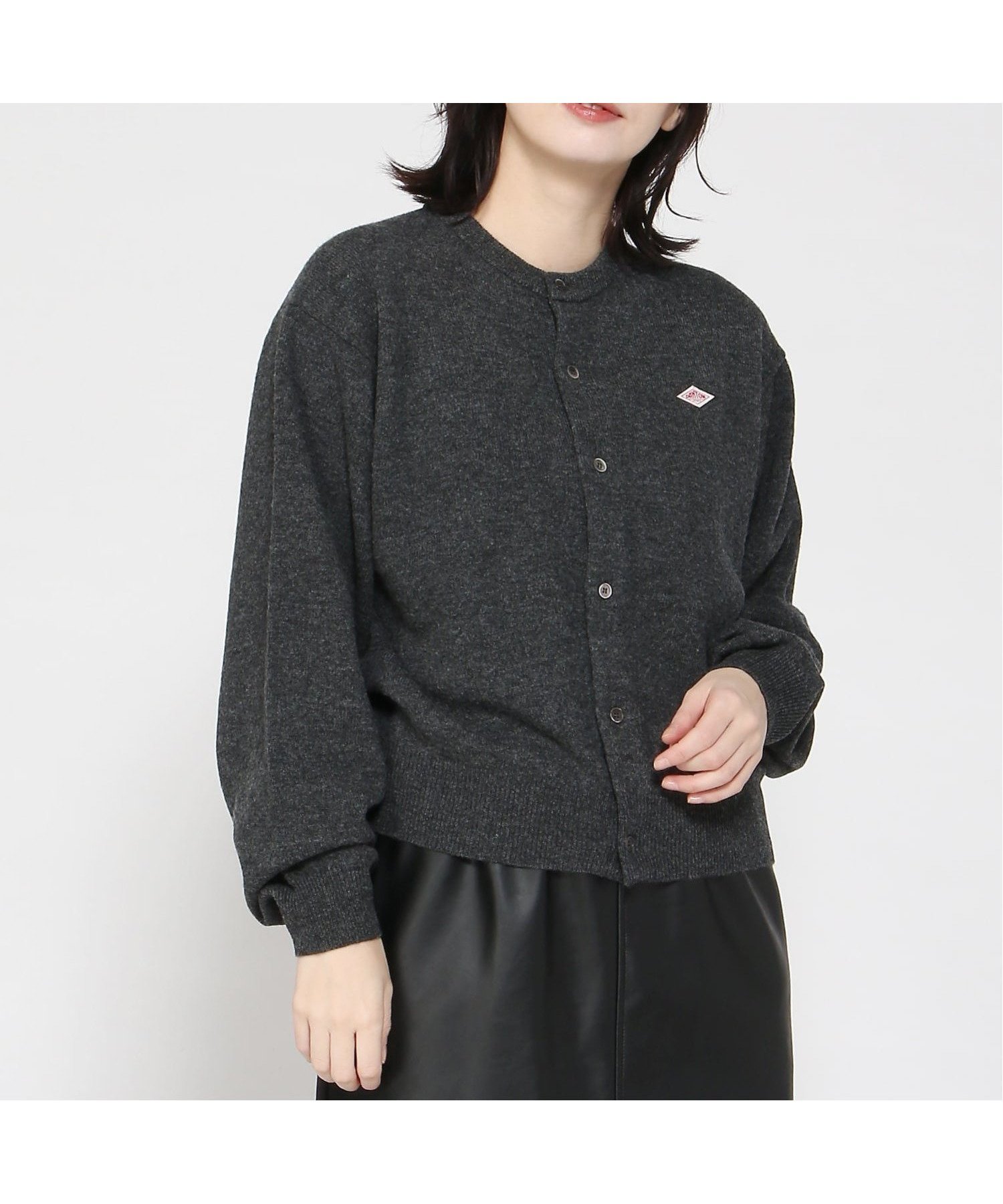 【ステップス/STEPS】のDANTON/DANTON/LAMBS WOOL CARDIGAN インテリア・キッズ・メンズ・レディースファッション・服の通販 founy(ファニー) 　ファッション　Fashion　レディースファッション　Fashion for Women　トップス・カットソー　Cut & Sew Tops　カーディガン・羽織り　Layered Style Cardigans　カーディガン　Cardigan, Knitwear　DKGRY|ID: prp329100004794618 ipo3291000000034833848