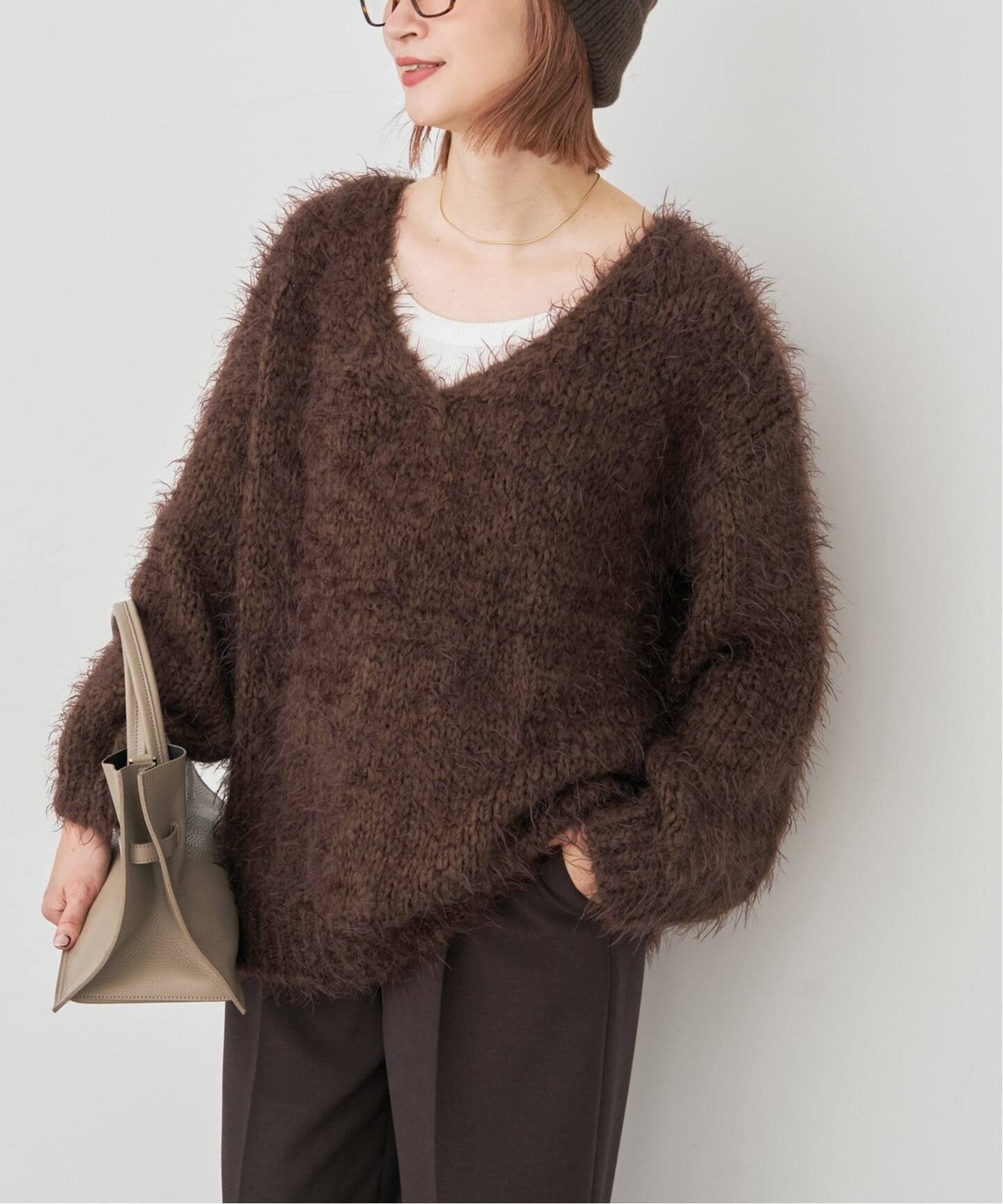 【スピック&スパン/Spick & Span】のTRICOTS JEAN MARC/トリコットジーンマルク 別注 V ネックプルオーバー インテリア・キッズ・メンズ・レディースファッション・服の通販 founy(ファニー) ファッション Fashion レディースファッション Fashion for Women トップス・カットソー Cut & Sew Tops カジュアルプルオーバー・ニットトップス Pullovers & Knit Tops / Casual Pullovers カットソー Cut and Sewn Top フランス France, French 別注 Limited Edition, Custom Order ブラウン|ID: prp329100004794621 ipo3291000000034787886