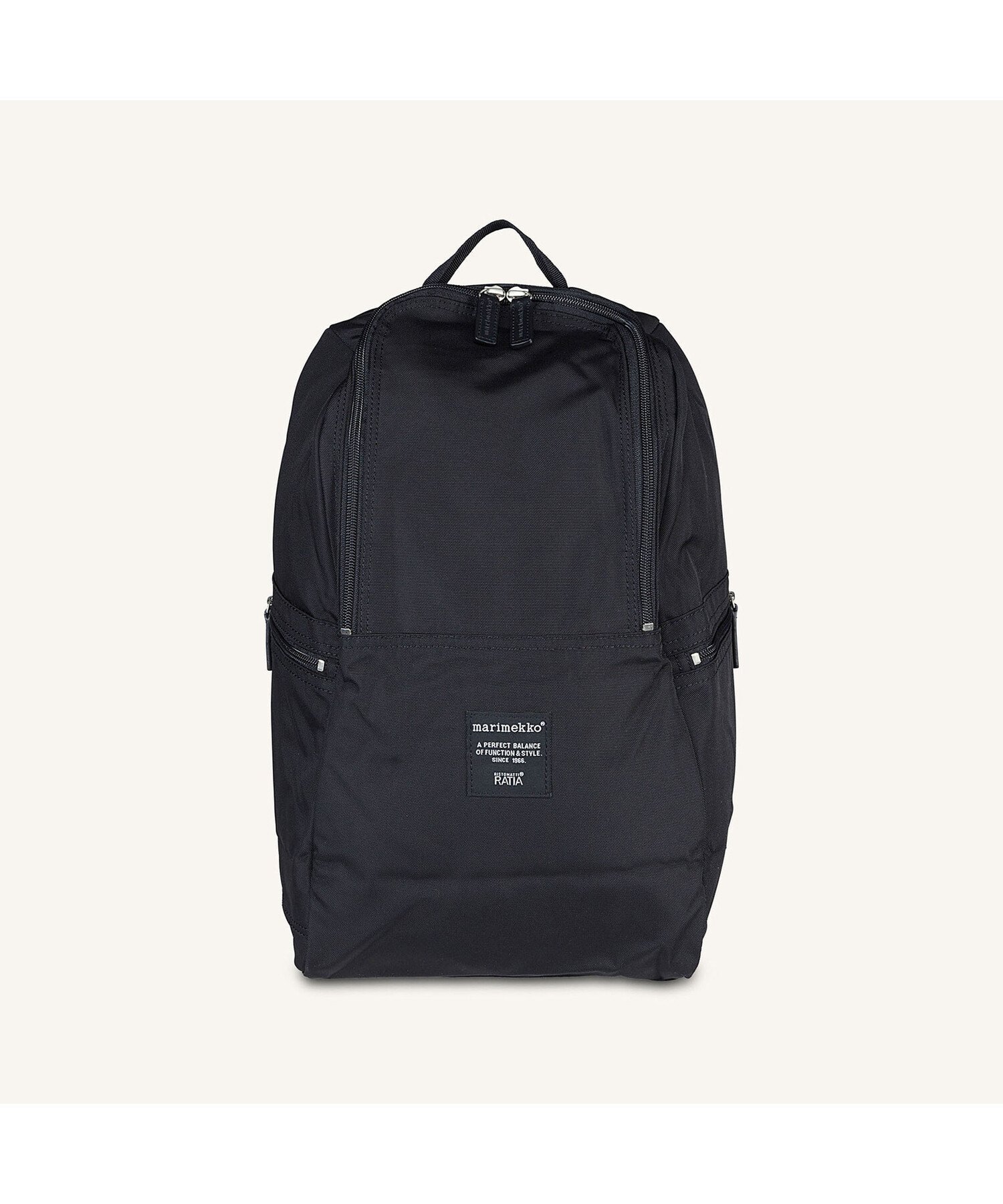 【マリメッコ/marimekko】のMetro バックパック インテリア・キッズ・メンズ・レディースファッション・服の通販 founy(ファニー) 　ファッション　Fashion　レディースファッション　Fashion for Women　バッグ　Bags　おすすめ　Recommended / Our Picks　コンパクト　Compact, Small Size　ジップ　Zip, Zipper　スマート　Smart, Elegant　フォルム　Silhouette, Form　ポケット　Pocket, Pocket Detail　メッシュ　Mesh, Net Fabric　人気　Popular, Best Seller　ブラック|ID: prp329100004794643 ipo3291000000034787971