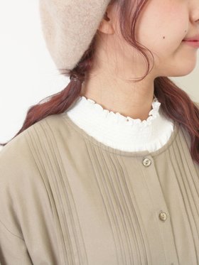 【サマンサモスモス/Samansa Mos2】の【吸湿発熱】襟スモッキングカットソー 人気、トレンドファッション・服の通販 founy(ファニー) ファッション Fashion レディースファッション Fashion for Women トップス・カットソー Cut & Sew Tops カットソー・ベーシックTシャツ Cut-and-Sewn Tops / Stretch Tees & Basics インナー Innerwear カットソー Cut and Sewn Top カーディガン Cardigan, Knitwear リラックス Relax, Relaxed Fit |ID:prp329100004794710