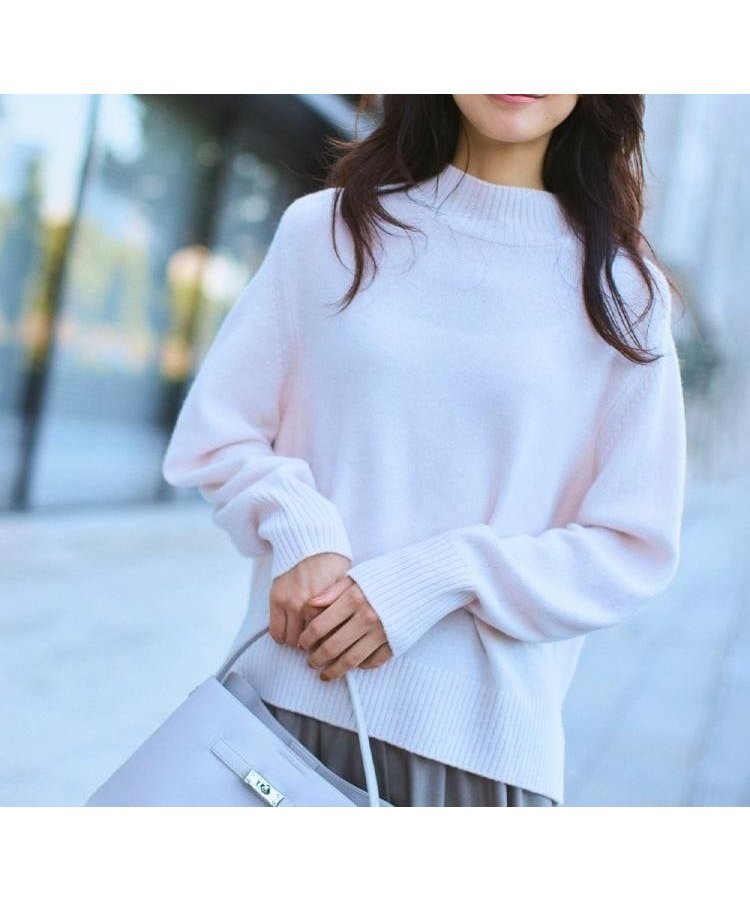 【アンタイトル/UNTITLED】の【8色展開/洗える】ウールカシミヤ ハイネックニット インテリア・キッズ・メンズ・レディースファッション・服の通販 founy(ファニー) 　ファッション　Fashion　レディースファッション　Fashion for Women　トップス・カットソー　Cut & Sew Tops　ニット　Knit Tops & Sweaters　スマート　Smart, Elegant　スリット　Slit, Slit Detail　ハイネック　High Neck, Mock Neck　バランス　Balance, Style Balance　ブラウジング　Blouson Silhouette, Cinched Waist　ミックス　Mix, Mixed Style　ロング　Long, Long-Length　ワイド　Wide, Wide Fit　人気　Popular, Best Seller　定番　Standard, Basic Item　洗える　Machine Washable　ライトピンク|ID: prp329100004794721 ipo3291000000034788793