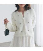 【ラブティックボンボン/La boutique BonBon】の【お気に入り選挙3位!】フェザーヤーンビジュー刺繍ジャケットカーディガン 人気、トレンドファッション・服の通販 founy(ファニー) ファッション Fashion レディースファッション Fashion for Women おすすめ Recommended / Our Picks カーディガン Cardigan, Knitwear ジャケット Jacket, Outerwear ストレッチ Stretch, Stretchy Fabric パール Pearl, Pearl Accent ビジュー Bijou, Jewel-like Accent thumbnail オフホワイト|ID: prp329100004794734 ipo3291000000034788902