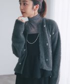 【ラブティックボンボン/La boutique BonBon】の【お気に入り選挙3位!】フェザーヤーンビジュー刺繍ジャケットカーディガン 人気、トレンドファッション・服の通販 founy(ファニー) ファッション Fashion レディースファッション Fashion for Women おすすめ Recommended / Our Picks カーディガン Cardigan, Knitwear ジャケット Jacket, Outerwear ストレッチ Stretch, Stretchy Fabric パール Pearl, Pearl Accent ビジュー Bijou, Jewel-like Accent thumbnail チャコールグレー|ID: prp329100004794734 ipo3291000000034788906