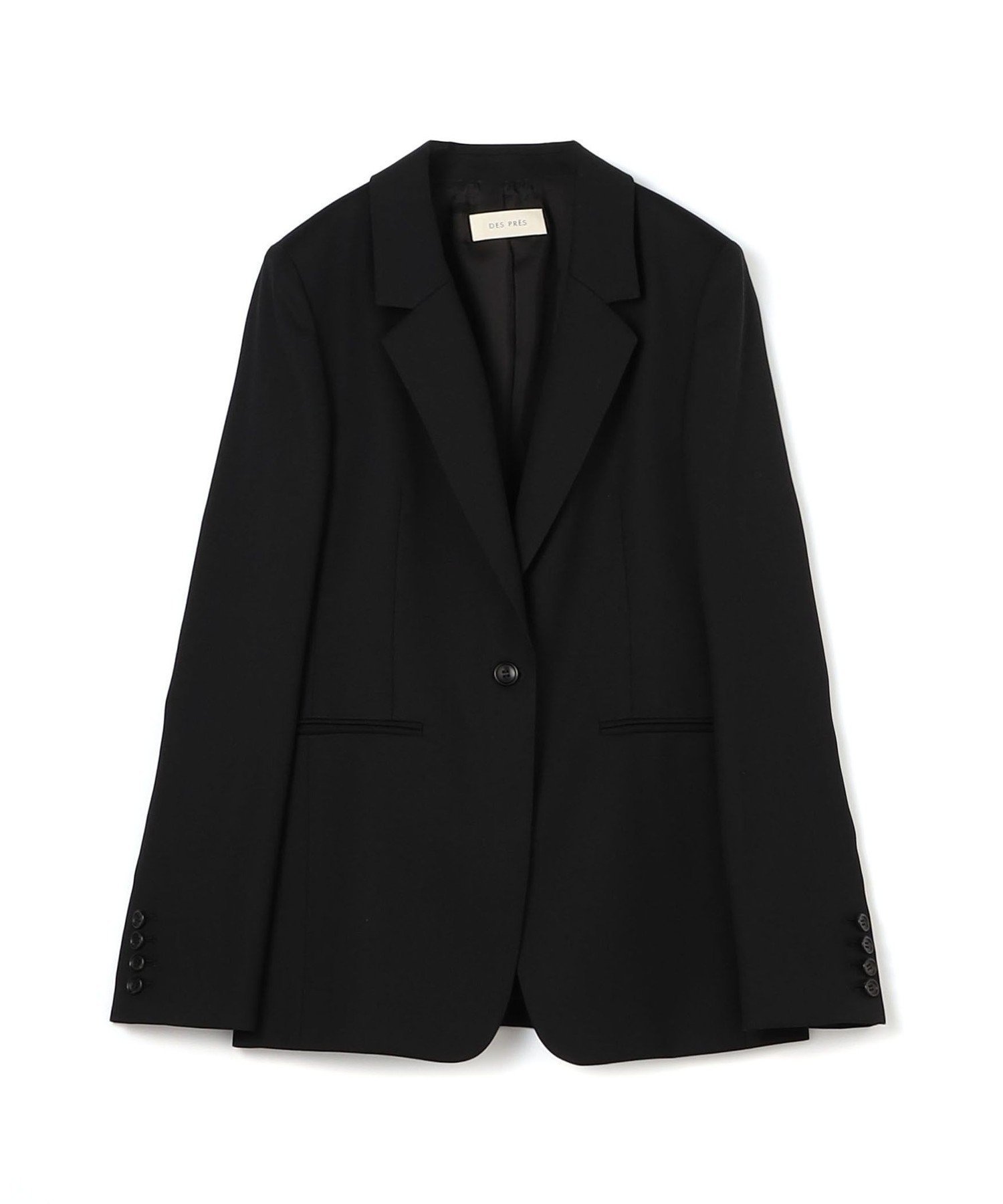 【トゥモローランド/TOMORROWLAND】のポリエステルウールバラシャ ノッチドラペルジャケット インテリア・キッズ・メンズ・レディースファッション・服の通販 founy(ファニー) ファッション Fashion レディースファッション Fashion for Women アウター Coat / Outerwear Collection レディースジャケット・軽アウター Jackets クール Cool, Chic シェイプ Shape, Slim Fit セットアップ Set-Up, Coordinated Outfit ダウン Down, Puffer デニム Denim, Jeans Material バランス Balance, Style Balance ベーシック Basic, Essential リラックス Relax, Relaxed Fit 19 ブラック|ID: prp329100004794742 ipo3291000000034788975