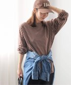 【ジャーナルスタンダード レリューム/JOURNAL STANDARD relume】のONE DAYロゴボーダープルオーバー 人気、トレンドファッション・服の通販 founy(ファニー) ファッション Fashion レディースファッション Fashion for Women トップス・カットソー Cut & Sew Tops カジュアルプルオーバー・ニットトップス Pullovers & Knit Tops / Casual Pullovers 2026年 2026 キャップ Cap, Baseball Cap ボーダー Border, Stripe ワンポイント One Point, Statement Accent thumbnail ブラウン|ID: prp329100004794757 ipo3291000000035174462