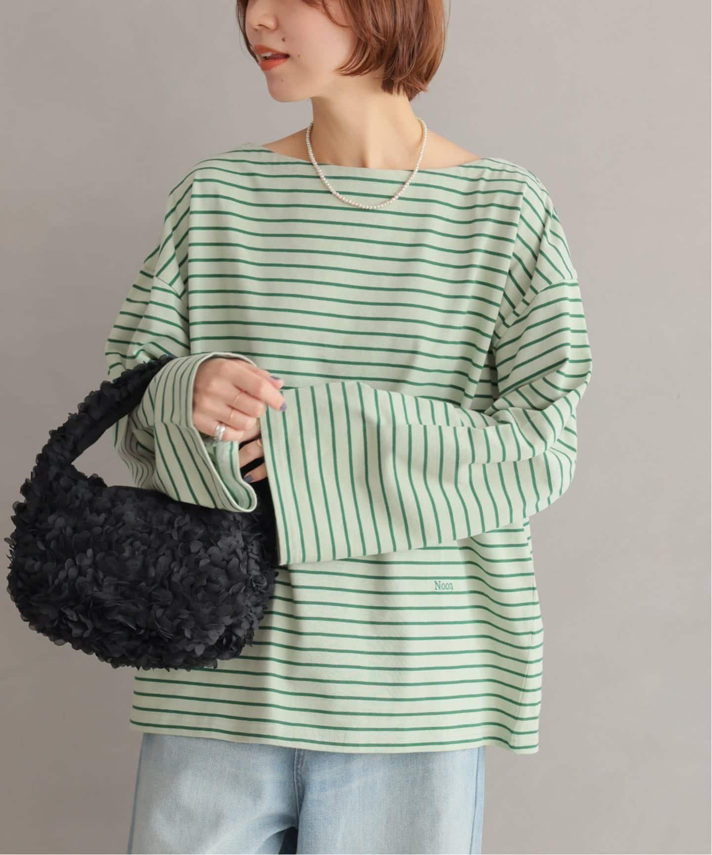 【ジャーナルスタンダード レリューム/JOURNAL STANDARD relume】のONE DAYロゴボーダープルオーバー インテリア・キッズ・メンズ・レディースファッション・服の通販 founy(ファニー) 　ファッション　Fashion　レディースファッション　Fashion for Women　トップス・カットソー　Cut & Sew Tops　カジュアルプルオーバー・ニットトップス　Pullovers & Knit Tops / Casual Pullovers　2026年　2026　キャップ　Cap, Baseball Cap　ボーダー　Border, Stripe　ワンポイント　One Point, Statement Accent　グリーン|ID: prp329100004794757 ipo3291000000035174464