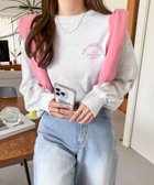【アンドミー/andme】のロゴプリント ボリューム袖 コットン 長袖 Tシャツ オートミール|ID: prp329100004794763 ipo3291000000034789137