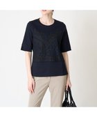 【クリスチャン オジャール/CHRISTIAN AUJARD】のオーガニック刺繍デザインTシャツ ネイビー|ID: prp329100004794772 ipo3291000000034789222