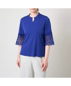 【クリスチャン オジャール/CHRISTIAN AUJARD】の吸水速乾 レーススリーブカットソー ブルー|ID: prp329100004794775 ipo3291000000034789236