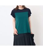 【クリスチャン オジャール/CHRISTIAN AUJARD】の接触冷感・ドライタッチ バイカラーカットソー グリーン|ID: prp329100004794777 ipo3291000000034789260