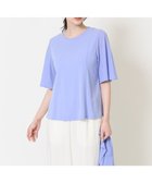 【クリスチャン オジャール/CHRISTIAN AUJARD】の接触冷感・吸汗速乾/アンサンブル対応 フレアスリーブカットソー ブルー|ID: prp329100004794779 ipo3291000000034789275