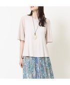 【クリスチャン オジャール/CHRISTIAN AUJARD】の接触冷感・吸汗速乾/アンサンブル対応 フレアスリーブカットソー ベージュ|ID: prp329100004794779 ipo3291000000034789277