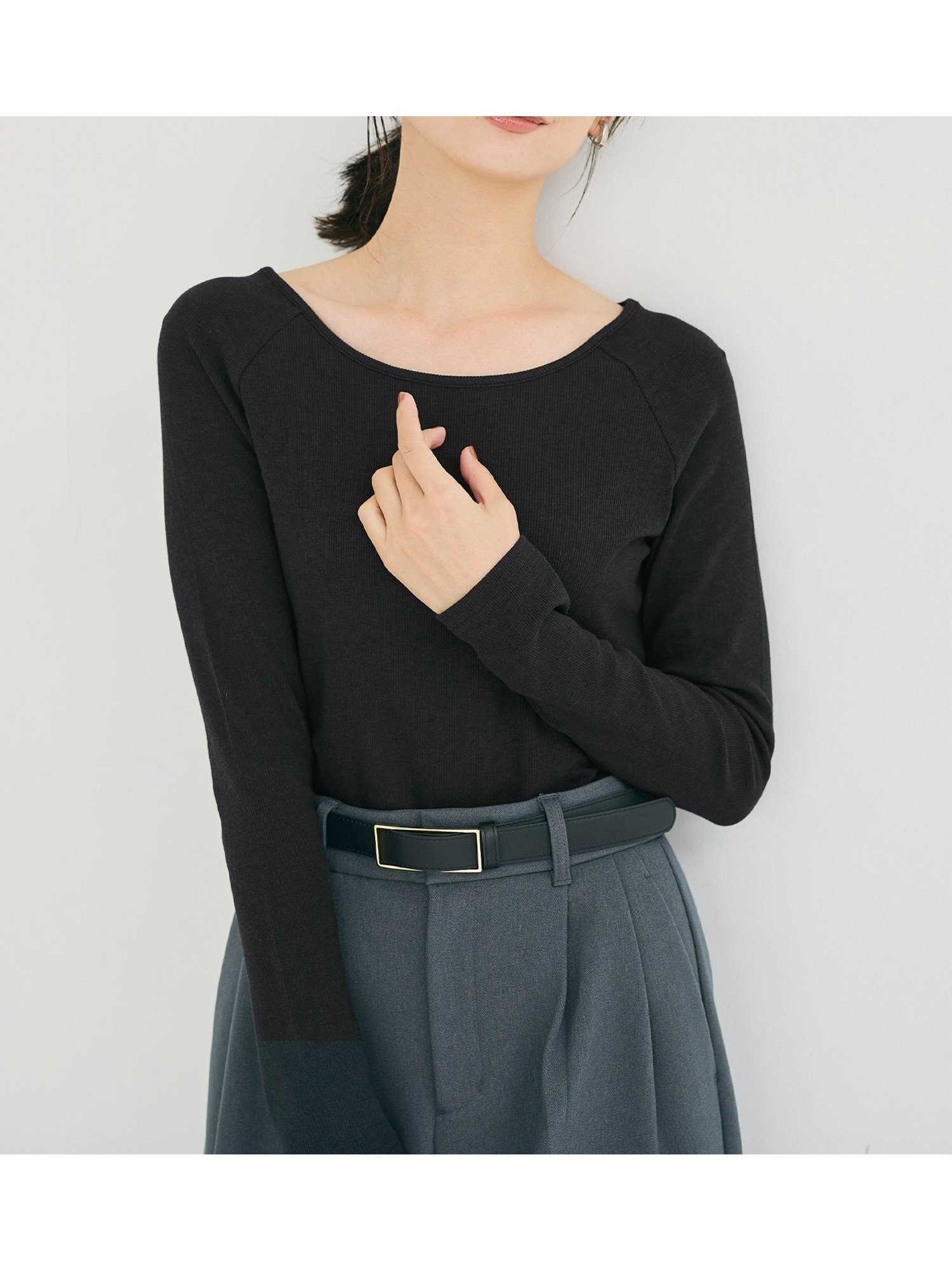 【コカ/COCA】の微起毛ラウンドトップス インテリア・キッズ・メンズ・レディースファッション・服の通販 founy(ファニー) ファッション Fashion レディースファッション Fashion for Women トップス・カットソー Cut & Sew Tops インナー Innerwear カットソー Cut and Sewn Top シンプル Simple, Minimal ストレッチ Stretch, Stretchy Fabric スラックス Slacks, Dress Pants デニム Denim, Jeans Material なめらか Smooth, Silky Texture ベスト Vest, Waistcoat ポケット Pocket, Pocket Detail 無地 Plain, Solid Color ラウンド Round, Round Neck A/W・秋冬 Autumn/Winter おすすめ Recommended / Our Picks 2025年 2025 2025-2026秋冬・A/W Autumn/Winter 2025–26 AW25–26 Black|ID: prp329100004794795 ipo3291000000034789356