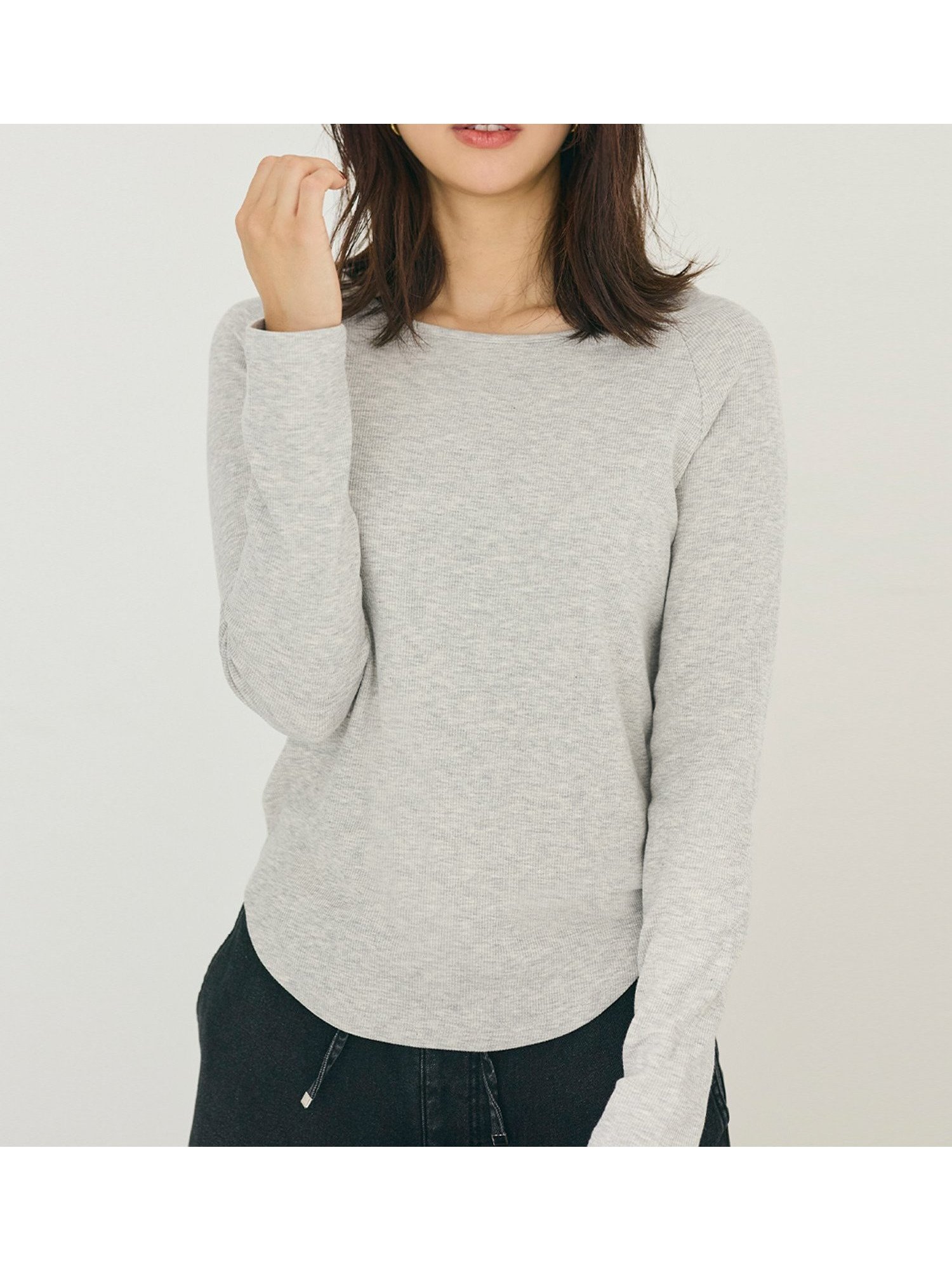 【コカ/COCA】の微起毛ラウンドトップス インテリア・キッズ・メンズ・レディースファッション・服の通販 founy(ファニー) ファッション Fashion レディースファッション Fashion for Women トップス・カットソー Cut & Sew Tops インナー Innerwear カットソー Cut and Sewn Top シンプル Simple, Minimal ストレッチ Stretch, Stretchy Fabric スラックス Slacks, Dress Pants デニム Denim, Jeans Material なめらか Smooth, Silky Texture ベスト Vest, Waistcoat ポケット Pocket, Pocket Detail 無地 Plain, Solid Color ラウンド Round, Round Neck A/W・秋冬 Autumn/Winter おすすめ Recommended / Our Picks 2025年 2025 2025-2026秋冬・A/W Autumn/Winter 2025–26 AW25–26 Lt.gray|ID: prp329100004794795 ipo3291000000034789362