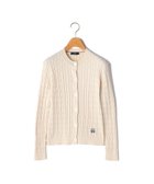 【キース/KEITH】のハイゲージケーブルニットカーディガン オフホワイト|ID: prp329100004794800 ipo3291000000034789381