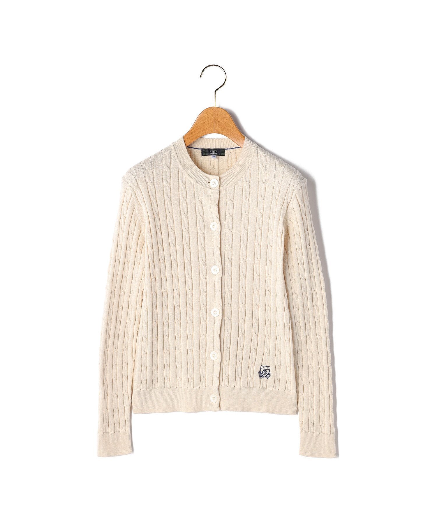 【キース/KEITH】のハイゲージケーブルニットカーディガン インテリア・キッズ・メンズ・レディースファッション・服の通販 founy(ファニー) ファッション Fashion レディースファッション Fashion for Women トップス・カットソー Cut & Sew Tops ニット Knit Tops & Sweaters カーディガン・羽織り Layered Style Cardigans カーディガン Cardigan, Knitwear 長袖 Long Sleeve, Full Sleeve オフホワイト|ID: prp329100004794800 ipo3291000000034789381