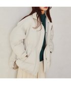 【ミスティ ウーマン/mysty woman】のリブネック中綿ブルゾン エクリュ|ID: prp329100004794804 ipo3291000000035017317