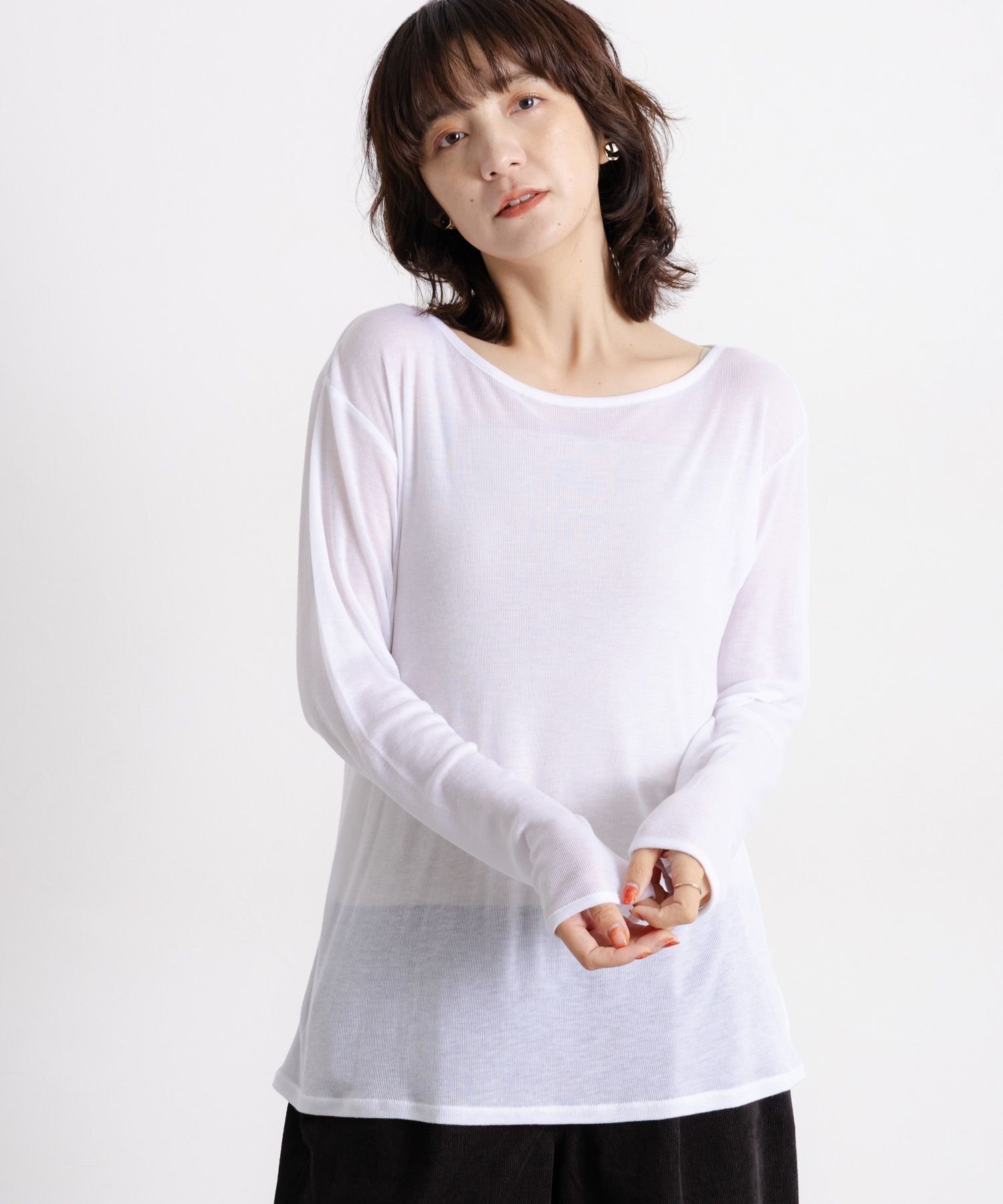 【スタディオ クリップ/studio CLIP】の【吸湿発熱・吸放湿性】ウールミックスシアーボートネックシアープルオーバー プラスサイズあり インテリア・キッズ・メンズ・レディースファッション・服の通販 founy(ファニー) ファッション Fashion レディースファッション Fashion for Women トップス・カットソー Cut & Sew Tops カジュアルプルオーバー・ニットトップス Pullovers & Knit Tops / Casual Pullovers おすすめ Recommended / Our Picks インナー Innerwear カットソー Cut and Sewn Top シアー Sheer, See-Through シンプル Simple, Minimal スウェット / スエット Sweatshirt, Sweatwear ベスト Vest, Waistcoat A/W・秋冬 Autumn/Winter オフホワイト11|ID: prp329100004794805 ipo3291000000034789404