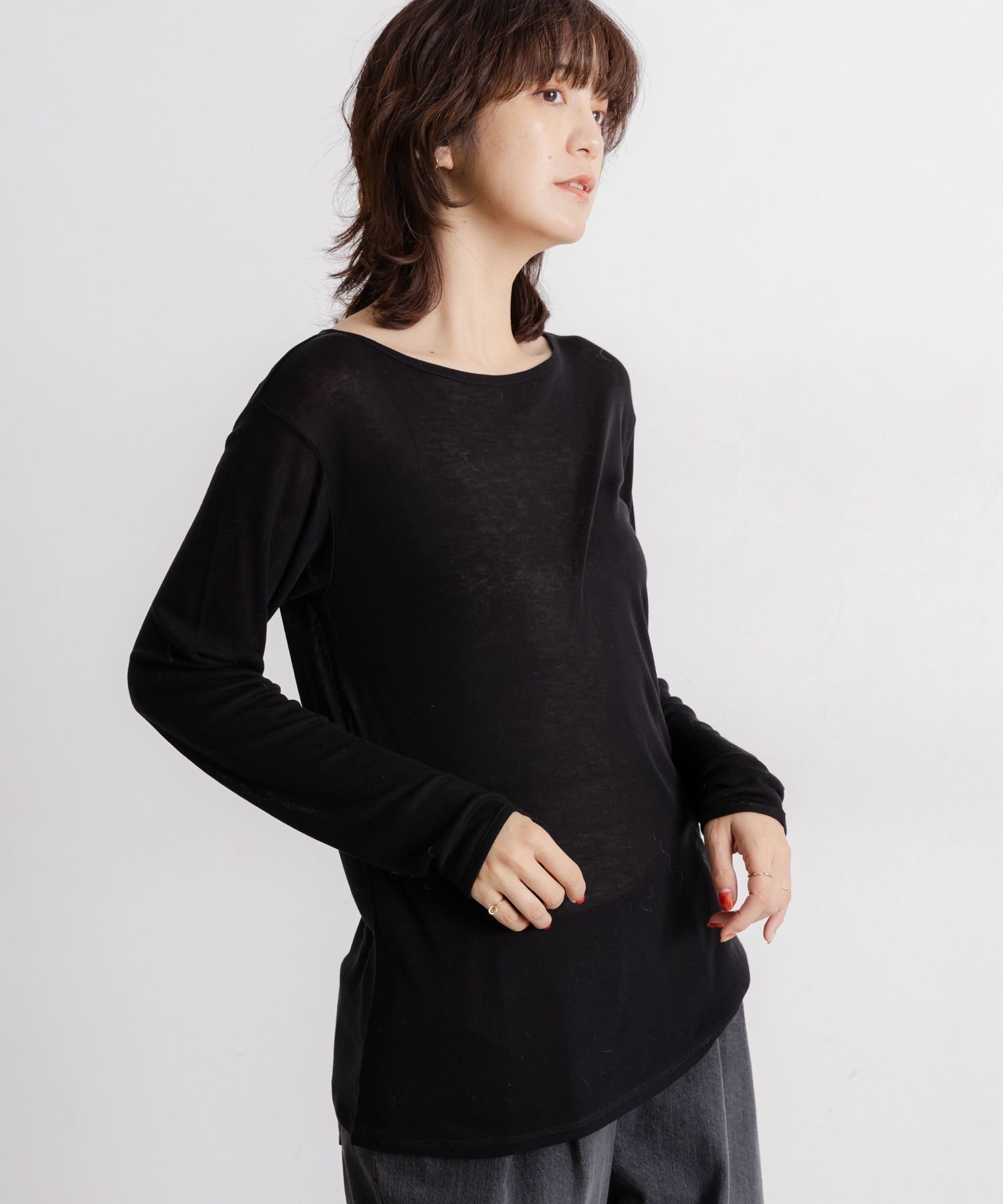 【スタディオ クリップ/studio CLIP】の【吸湿発熱・吸放湿性】ウールミックスシアーボートネックシアープルオーバー プラスサイズあり インテリア・キッズ・メンズ・レディースファッション・服の通販 founy(ファニー) ファッション Fashion レディースファッション Fashion for Women トップス・カットソー Cut & Sew Tops カジュアルプルオーバー・ニットトップス Pullovers & Knit Tops / Casual Pullovers おすすめ Recommended / Our Picks インナー Innerwear カットソー Cut and Sewn Top シアー Sheer, See-Through シンプル Simple, Minimal スウェット / スエット Sweatshirt, Sweatwear ベスト Vest, Waistcoat A/W・秋冬 Autumn/Winter ブラック19|ID: prp329100004794805 ipo3291000000034789409