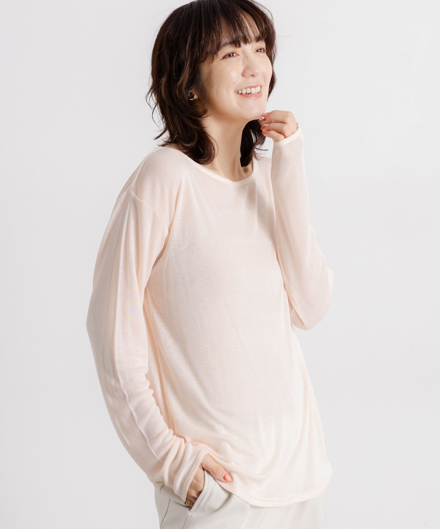 【スタディオ クリップ/studio CLIP】の【吸湿発熱・吸放湿性】ウールミックスシアーボートネックシアープルオーバー プラスサイズあり インテリア・キッズ・メンズ・レディースファッション・服の通販 founy(ファニー) ファッション Fashion レディースファッション Fashion for Women トップス・カットソー Cut & Sew Tops カジュアルプルオーバー・ニットトップス Pullovers & Knit Tops / Casual Pullovers おすすめ Recommended / Our Picks インナー Innerwear カットソー Cut and Sewn Top シアー Sheer, See-Through シンプル Simple, Minimal スウェット / スエット Sweatshirt, Sweatwear ベスト Vest, Waistcoat A/W・秋冬 Autumn/Winter サーモンピンク21|ID: prp329100004794805 ipo3291000000034789412