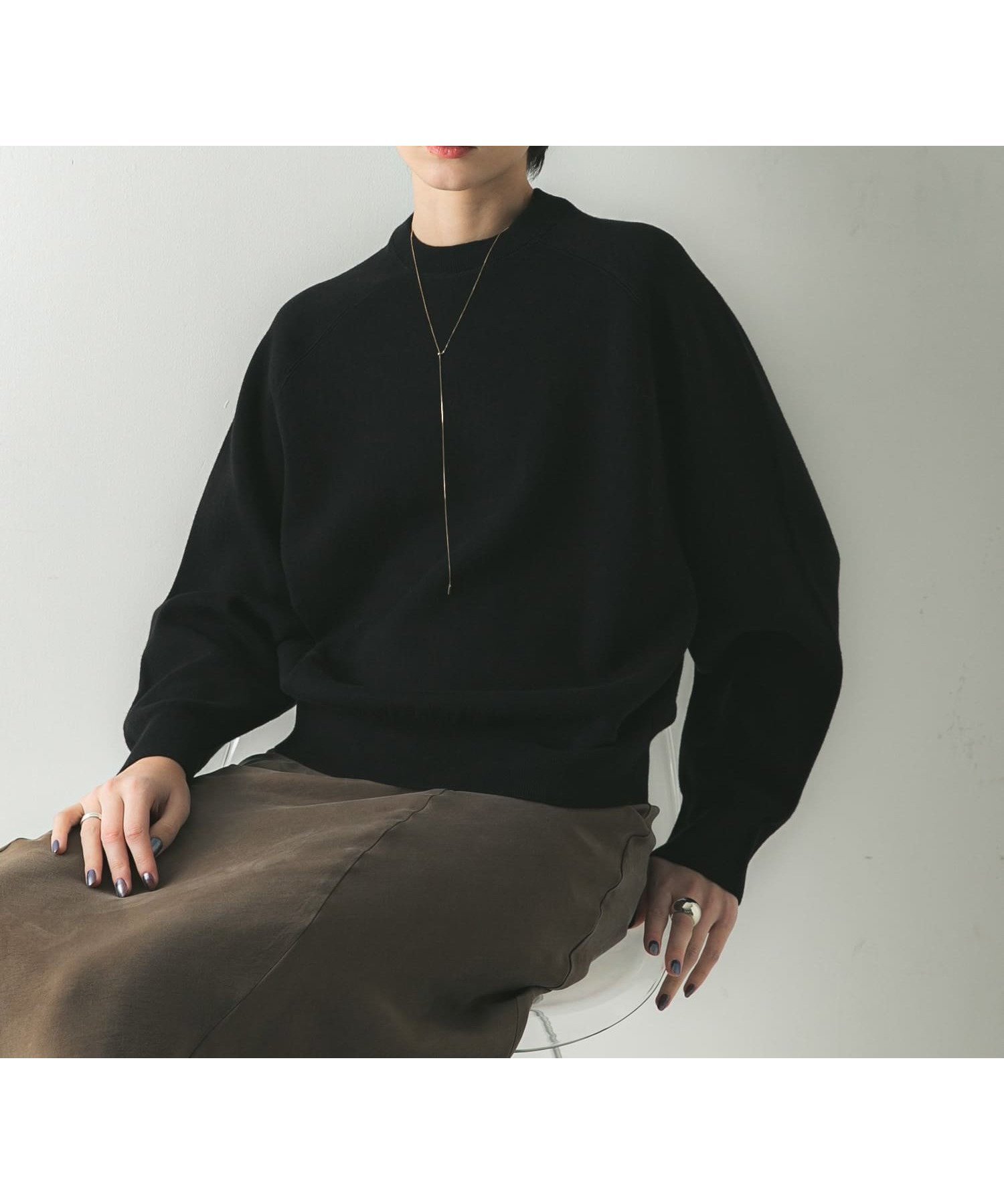 【アーバンリサーチ/URBAN RESEARCH】のコットンカシミヤスウェットニット インテリア・キッズ・メンズ・レディースファッション・服の通販 founy(ファニー) 　ファッション　Fashion　レディースファッション　Fashion for Women　トップス・カットソー　Cut & Sew Tops　ニット　Knit Tops & Sweaters　レディースパーカー・カジュアルフーディー　Casual Hoodies & Sweatshirts　スウェット・クルーネックトップス　Sweatshirts & Crewnecks / Relaxed Fit Sweat Tops　2025年　2025　2025-2026秋冬・A/W　Autumn/Winter 2025–26 AW25–26　冬　Winter / This Winter　おすすめ　Recommended / Our Picks　ウォッシャブル　Machine Washable　カットソー　Cut and Sewn Top　スウェット / スエット　Sweatshirt, Sweatwear　スリーブ　Sleeve, Long Sleeve / Short Sleeve　バランス　Balance, Style Balance　エレガント 上品　Elegant　A/W・秋冬　Autumn/Winter　BLACK|ID: prp329100004794806 ipo3291000000034789408