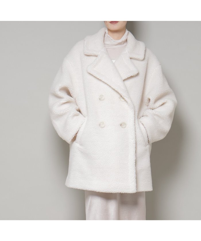 【ナノ ユニバース/nano universe】のボアワイドダブルボタンコート インテリア・キッズ・メンズ・レディースファッション・服の通販 founy(ファニー) https://founy.com/ ファッション Fashion レディースファッション Fashion for Women アウター Coat / Outerwear Collection コート・ロングコート・ピーコート Long Coats, Peacoats & More ウォッシャブル Machine Washable ミドル Middle Length, Mid Height モコモコ Fuzzy, Fluffy リラックス Relax, Relaxed Fit ワイド Wide, Wide Fit アウトレット Outlet / Clearance エレガント 上品 Elegant 2025年 2025 2025-2026秋冬・A/W Autumn/Winter 2025–26 AW25–26 |ID: prp329100004794815 ipo3291000000035017346