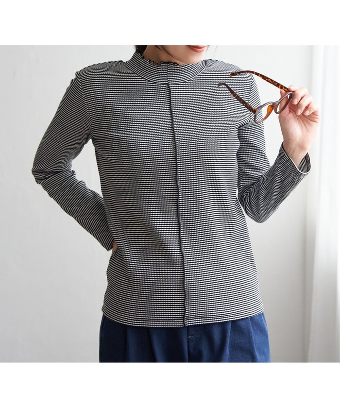 【イッカ/ikka】の前後2WAY三角テレコプルオーバー インテリア・キッズ・メンズ・レディースファッション・服の通販 founy(ファニー) https://founy.com/ ファッション Fashion レディースファッション Fashion for Women トップス・カットソー Cut & Sew Tops カジュアルプルオーバー・ニットトップス Pullovers & Knit Tops / Casual Pullovers インナー Innerwear コンパクト Compact, Small Size テレコ Ribbed, Rib Stitch ハイネック High Neck, Mock Neck フィット Fit, Slim Fit フロント Front, Front Design |ID: prp329100004794819 ipo3291000000035229088