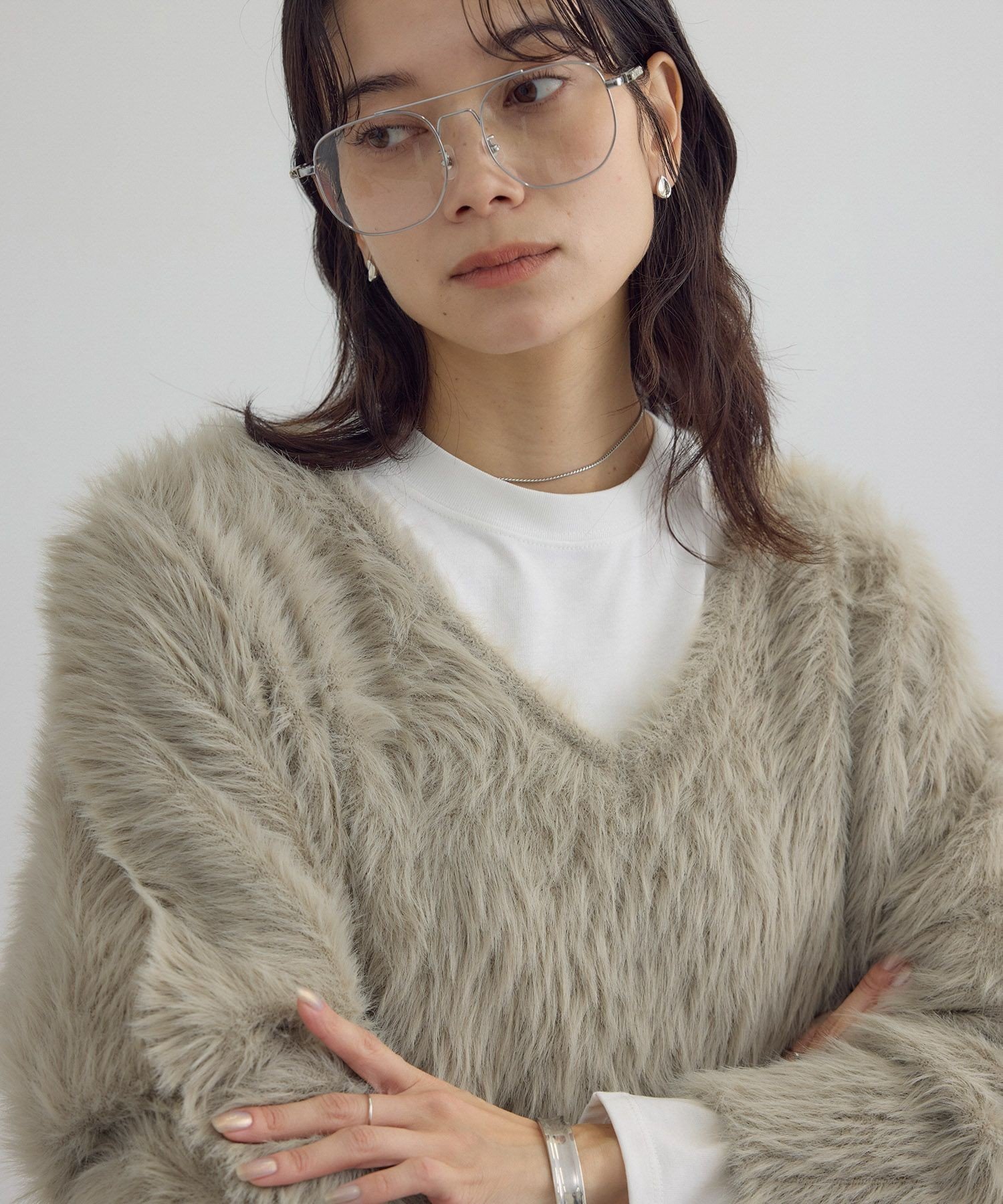 【サロン アダム エ ロペ/SALON adam et rope'】の【WEB限定】ウォッシャブル前後2WAYシャギーニットプルオーバー インテリア・キッズ・メンズ・レディースファッション・服の通販 founy(ファニー) 　ファッション　Fashion　レディースファッション　Fashion for Women　トップス・カットソー　Cut & Sew Tops　ニット　Knit Tops & Sweaters　カジュアルプルオーバー・ニットトップス　Pullovers & Knit Tops / Casual Pullovers　イエロー　Yellow　ウォッシャブル　Machine Washable　サテン　Satin, Glossy Fabric　デニム　Denim, Jeans Material　トレンド　Trend, Trending Now　バランス　Balance, Style Balance　フロント　Front, Front Design　ボトム　Bottoms, Lower Wear　ラグジュアリー　Luxury, Elegant　冬　Winter / This Winter　エレガント 上品　Elegant　ベージュ系(28)|ID: prp329100004794825 ipo3291000000034789537