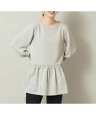 【イッツデモ/ITS' DEMO】の【マシンウォッシャブル/通勤】リップル切替プルオーバー ライトグレー|ID: prp329100004794826 ipo3291000000034789550