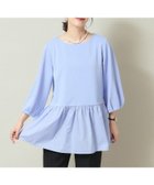 【イッツデモ/ITS' DEMO】の【マシンウォッシャブル/通勤】リップル切替プルオーバー サックスブルー|ID: prp329100004794826 ipo3291000000034789552