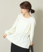 【イッツデモ/ITS' DEMO】の【手洗い可】ふくれジャカードペプラムプルオーバー アイボリー|ID: prp329100004794830 ipo3291000000034789566