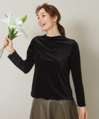 【イッツデモ/ITS' DEMO】の【伸縮性あり/レイヤードにも◎/手洗い可】ベロアメロウプルオーバー ブラック|ID: prp329100004794834 ipo3291000000034789597