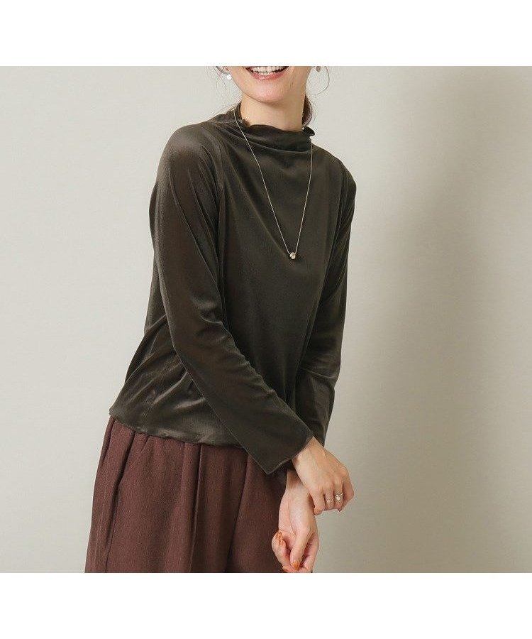 【イッツデモ/ITS' DEMO】の【伸縮性あり/レイヤードにも◎/手洗い可】ベロアメロウプルオーバー インテリア・キッズ・メンズ・レディースファッション・服の通販 founy(ファニー) ファッション Fashion レディースファッション Fashion for Women トップス・カットソー Cut & Sew Tops カジュアルプルオーバー・ニットトップス Pullovers & Knit Tops / Casual Pullovers ベロアトップス Velour Tops / Velvet-Look Items おすすめ Recommended / Our Picks インナー Innerwear ジャケット Jacket, Outerwear ストレッチ Stretch, Stretchy Fabric スマート Smart, Elegant トレンド Trend, Trending Now フィット Fit, Slim Fit ベロア Velour, Soft Velvet ボトルネック Bottle Neck, Mock Neck エレガント 上品 Elegant トープ|ID: prp329100004794834 ipo3291000000034789598