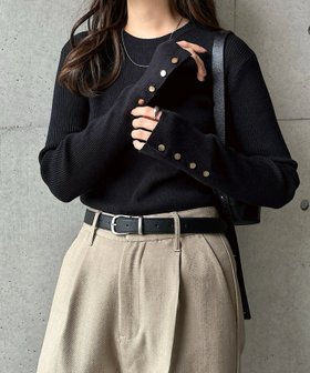 【アンドミー/andme】の金ボタン 長袖 リブ ニット トップス【無地/ボーダー】 人気、トレンドファッション・服の通販 founy(ファニー) ファッション Fashion レディースファッション Fashion for Women トップス・カットソー Cut & Sew Tops ニット Knit Tops & Sweaters ストレッチ Stretch, Stretchy Fabric ベーシック Basic, Essential ボーダー Border, Stripe 無地 Plain, Solid Color 長袖 Long Sleeve, Full Sleeve |ID:prp329100004794835