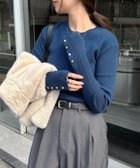 【アンドミー/andme】の金ボタン 長袖 リブ ニット トップス【無地/ボーダー】 人気、トレンドファッション・服の通販 founy(ファニー) ファッション Fashion レディースファッション Fashion for Women トップス・カットソー Cut & Sew Tops ニット Knit Tops & Sweaters ストレッチ Stretch, Stretchy Fabric ベーシック Basic, Essential ボーダー Border, Stripe 無地 Plain, Solid Color 長袖 Long Sleeve, Full Sleeve thumbnail インクブルー|ID: prp329100004794835 ipo3291000000034789615