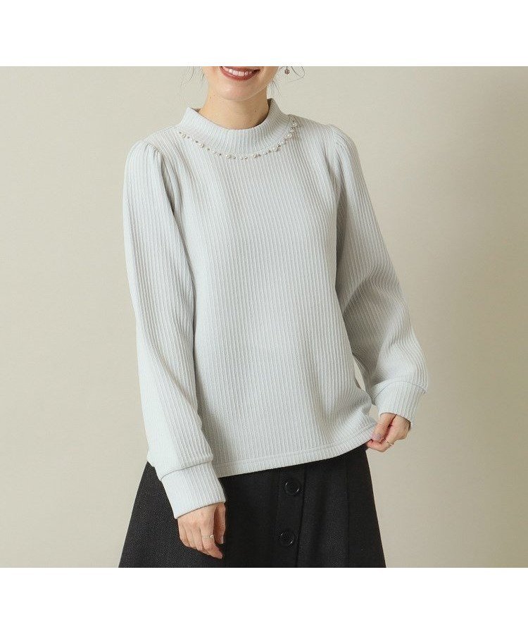【イッツデモ/ITS' DEMO】の【通勤/伸縮性あり/手洗い可】ビジュープルオーバー インテリア・キッズ・メンズ・レディースファッション・服の通販 founy(ファニー) 　ファッション　Fashion　レディースファッション　Fashion for Women　トップス・カットソー　Cut & Sew Tops　カジュアルプルオーバー・ニットトップス　Pullovers & Knit Tops / Casual Pullovers　おすすめ　Recommended / Our Picks　アクセサリー　Fashion Accessories　コンパクト　Compact, Small Size　ジャケット　Jacket, Outerwear　スマート　Smart, Elegant　ビジネス 仕事 通勤　Business / Work / Commuting　ライトグレー|ID: prp329100004794837 ipo3291000000034789618