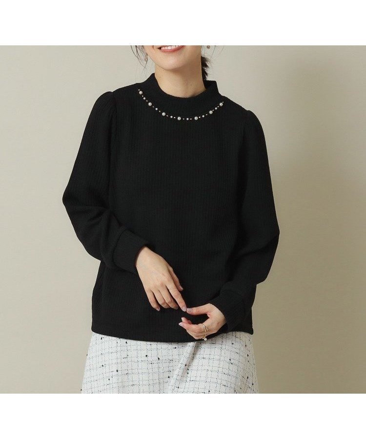 【イッツデモ/ITS' DEMO】の【通勤/伸縮性あり/手洗い可】ビジュープルオーバー インテリア・キッズ・メンズ・レディースファッション・服の通販 founy(ファニー) 　ファッション　Fashion　レディースファッション　Fashion for Women　トップス・カットソー　Cut & Sew Tops　カジュアルプルオーバー・ニットトップス　Pullovers & Knit Tops / Casual Pullovers　おすすめ　Recommended / Our Picks　アクセサリー　Fashion Accessories　コンパクト　Compact, Small Size　ジャケット　Jacket, Outerwear　スマート　Smart, Elegant　ビジネス 仕事 通勤　Business / Work / Commuting　ブラック|ID: prp329100004794837 ipo3291000000034789620