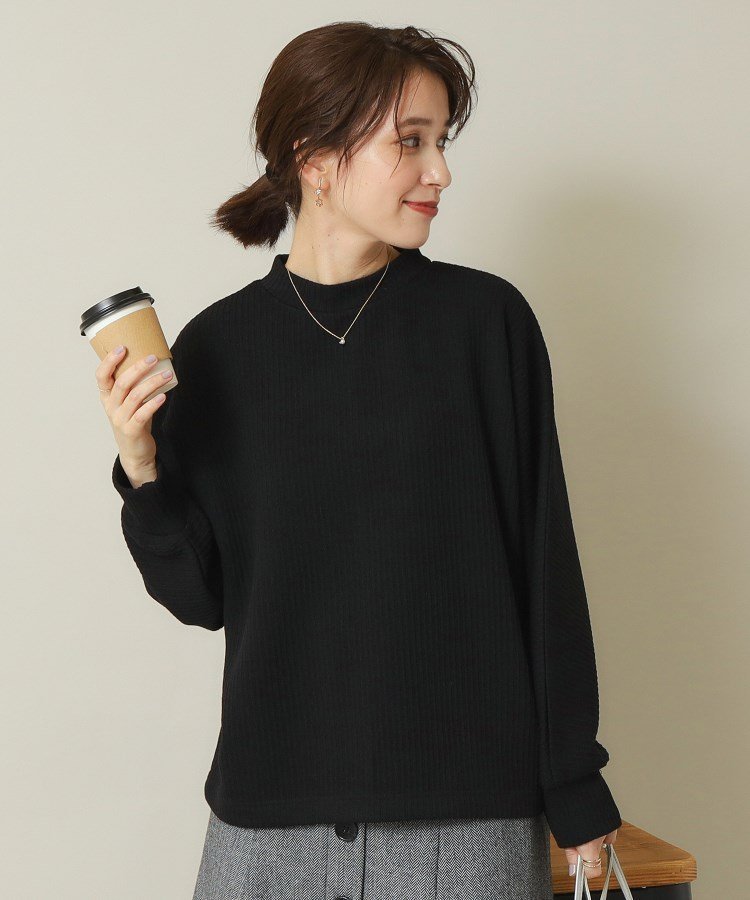 【イッツデモ/ITS' DEMO】の【伸縮性あり/手洗い可】ドルマンプルオーバー インテリア・キッズ・メンズ・レディースファッション・服の通販 founy(ファニー) 　ファッション　Fashion　レディースファッション　Fashion for Women　トップス・カットソー　Cut & Sew Tops　カジュアルプルオーバー・ニットトップス　Pullovers & Knit Tops / Casual Pullovers　おすすめ　Recommended / Our Picks　スマート　Smart, Elegant　パール　Pearl, Pearl Accent　リラックス　Relax, Relaxed Fit　エレガント 上品　Elegant　ブラック|ID: prp329100004794838 ipo3291000000034789629