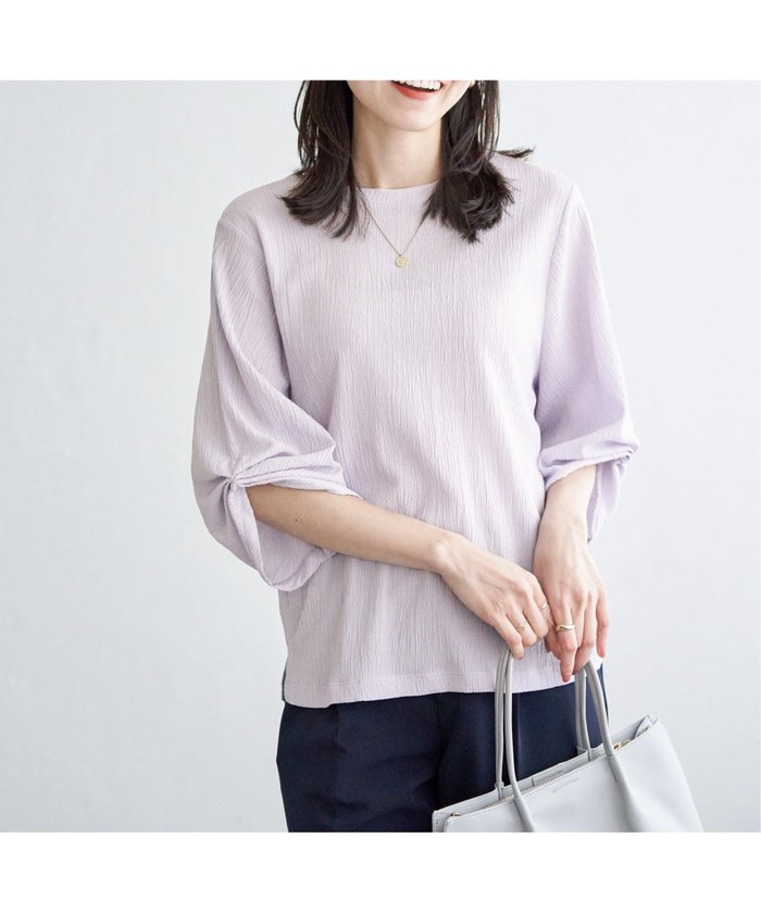 【イッカ/ikka】のジャガードホイップスリーブプルオーバー インテリア・キッズ・メンズ・レディースファッション・服の通販 founy(ファニー) https://founy.com/ ファッション Fashion レディースファッション Fashion for Women トップス・カットソー Cut & Sew Tops カジュアルプルオーバー・ニットトップス Pullovers & Knit Tops / Casual Pullovers スリーブ Sleeve, Long Sleeve / Short Sleeve エレガント 上品 Elegant |ID: prp329100004794846 ipo3291000000034789667