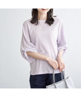 【イッカ/ikka】のジャガードホイップスリーブプルオーバー 人気、トレンドファッション・服の通販 founy(ファニー) ファッション Fashion レディースファッション Fashion for Women トップス・カットソー Cut & Sew Tops カジュアルプルオーバー・ニットトップス Pullovers & Knit Tops / Casual Pullovers スリーブ Sleeve, Long Sleeve / Short Sleeve エレガント 上品 Elegant |ID:prp329100004794846