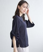 【イッカ/ikka】のジャガードホイップスリーブプルオーバー ネイビーブルー|ID: prp329100004794846 ipo3291000000034789672