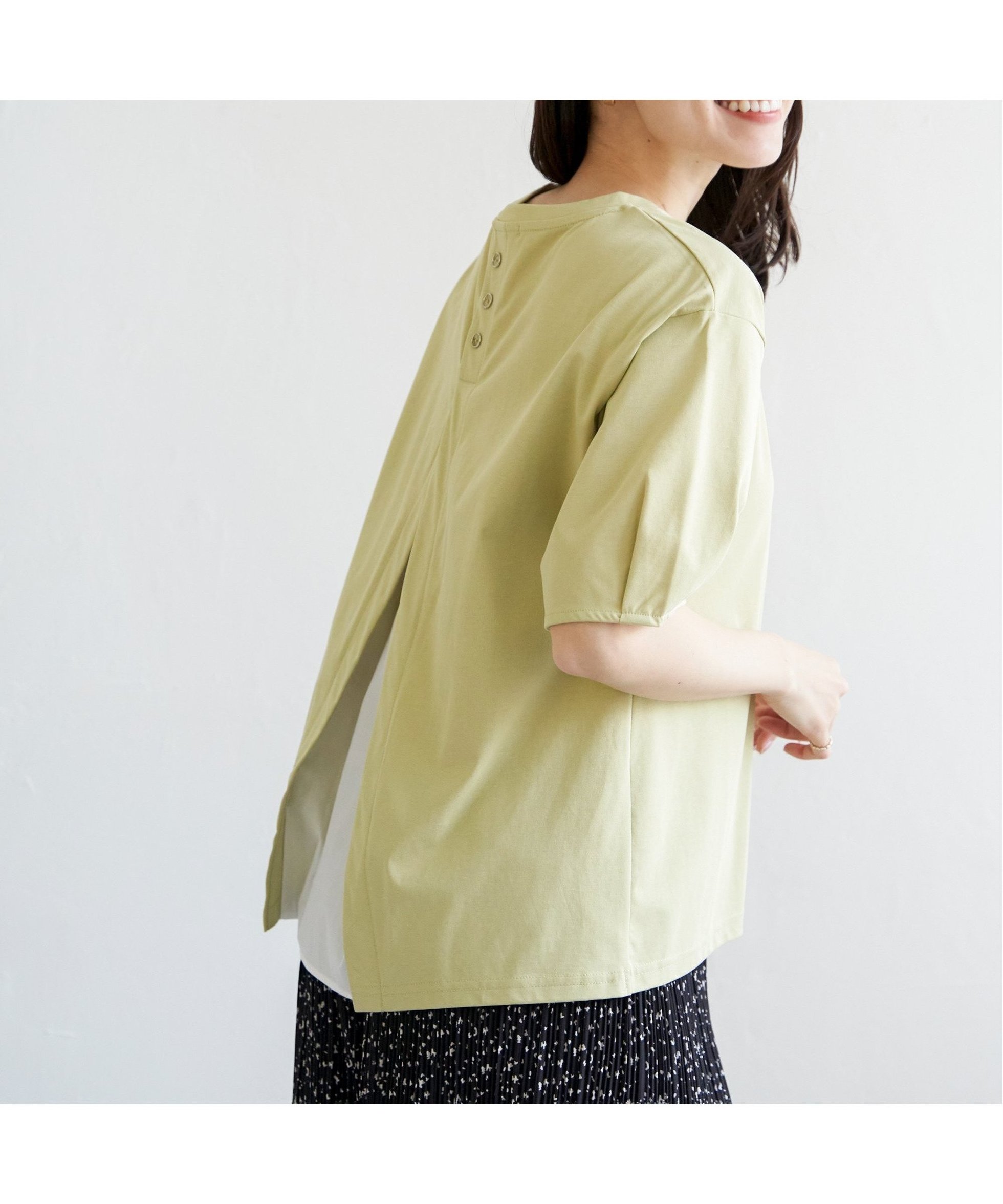 【イッカ/ikka】の【接触冷感/親子コーデ】冷感バックシャンプルオーバー 人気、トレンドファッション・服の通販 founy(ファニー) 　ファッション　Fashion　レディースファッション　Fashion for Women　トップス・カットソー　Cut & Sew Tops　カジュアルプルオーバー・ニットトップス　Pullovers & Knit Tops / Casual Pullovers　バッグ　Bags　おすすめ　Recommended / Our Picks　カットソー　Cut and Sewn Top　吸水　Absorbent, Quick-Dry　夏　Summer　 other-1|ID: prp329100004794861 ipo3291000000034789768