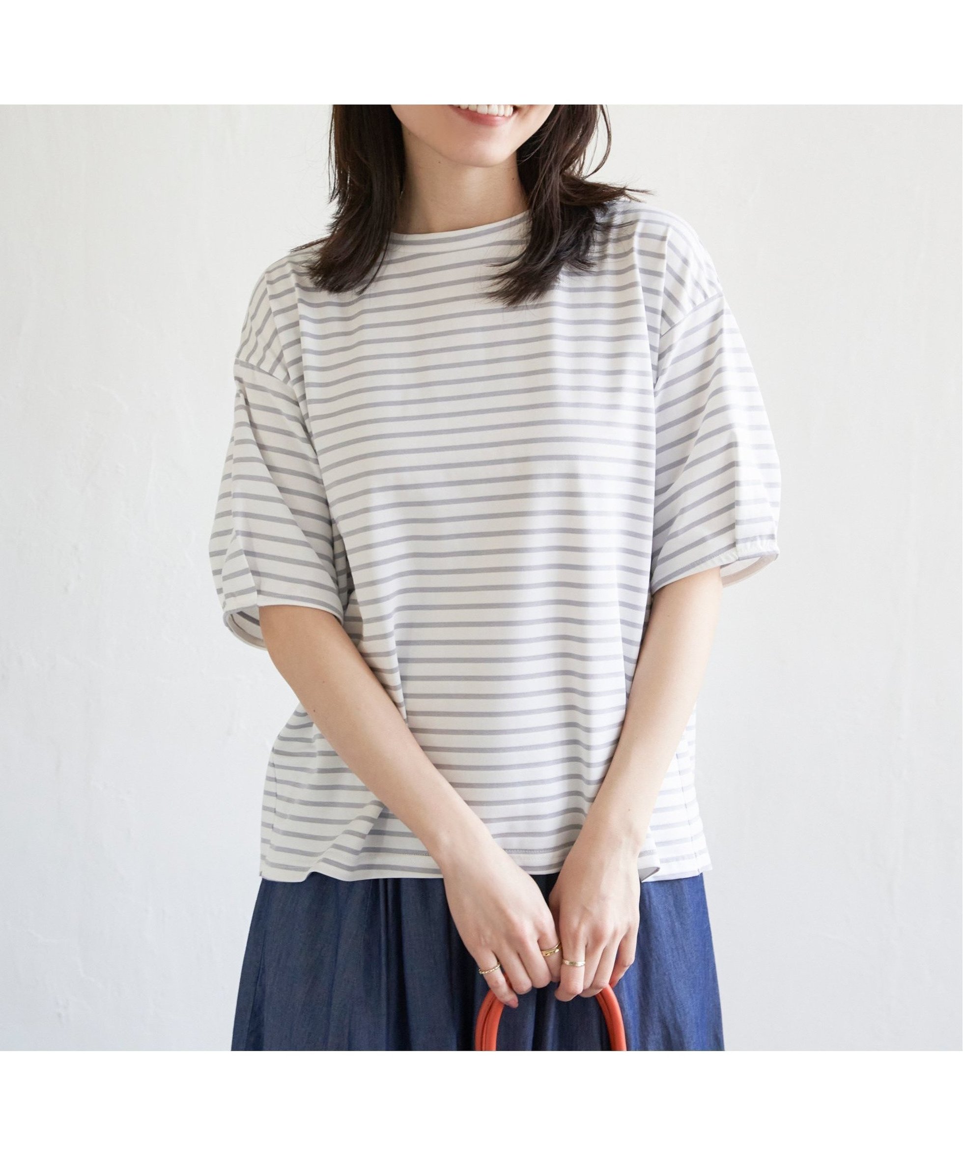 【イッカ/ikka】の【接触冷感/親子コーデ】冷感バックシャンプルオーバー インテリア・キッズ・メンズ・レディースファッション・服の通販 founy(ファニー) 　ファッション　Fashion　レディースファッション　Fashion for Women　トップス・カットソー　Cut & Sew Tops　カジュアルプルオーバー・ニットトップス　Pullovers & Knit Tops / Casual Pullovers　バッグ　Bags　おすすめ　Recommended / Our Picks　カットソー　Cut and Sewn Top　吸水　Absorbent, Quick-Dry　夏　Summer　グレー|ID: prp329100004794861 ipo3291000000034789772