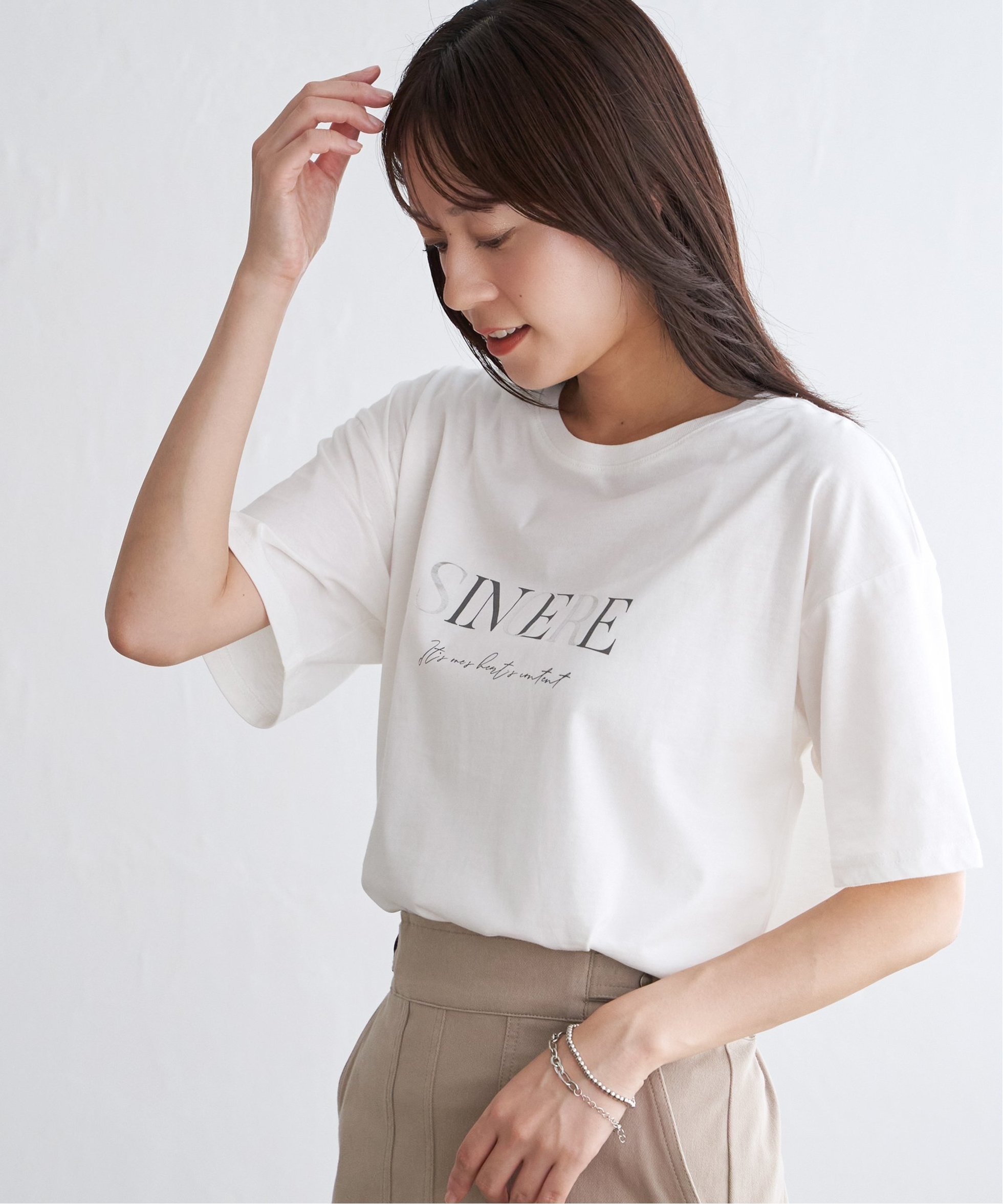 【イッカ/ikka】のロゴフォトプリントT インテリア・キッズ・メンズ・レディースファッション・服の通販 founy(ファニー) ファッション Fashion レディースファッション Fashion for Women インナー Innerwear シルケット Silket, Silky Cotton プリント Print, Printed Pattern ミックス Mix, Mixed Style ワンポイント One Point, Statement Accent ホワイト|ID: prp329100004794863 ipo3291000000034789789